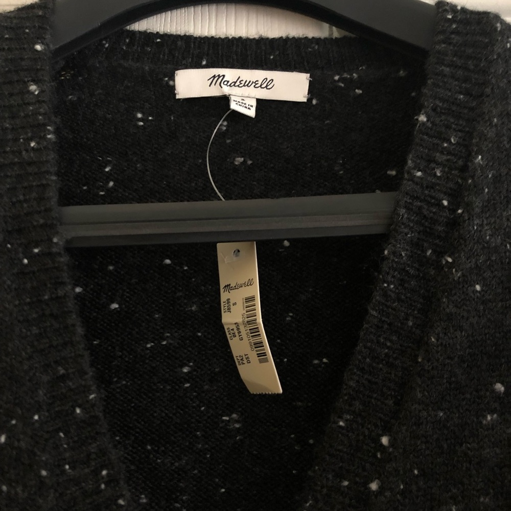 Madewell Wrap Front Pullover Sweater, size small.